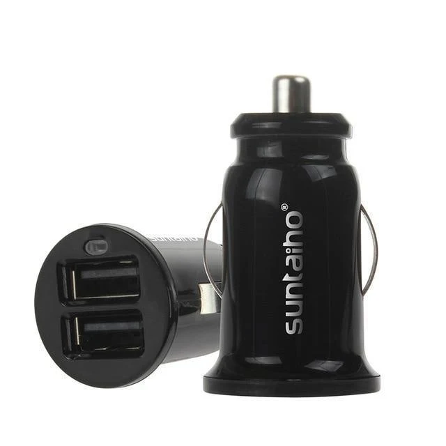 Suntaiho Dual USB Autoladegerät Universal Autoladegerät 3.1A Mini Handy Autoladegerät Adapter für iPhone 7 Autotelefonladegerät