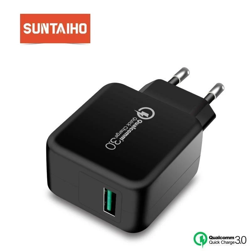 Suntaiho Qualcomm Quick Charge 3.0 USB-Handy-Ladegerät, schnelles USB-Ladegerät, Reise-Wandladegerät, Adapter für iPhone/Samsung/Xiaomi