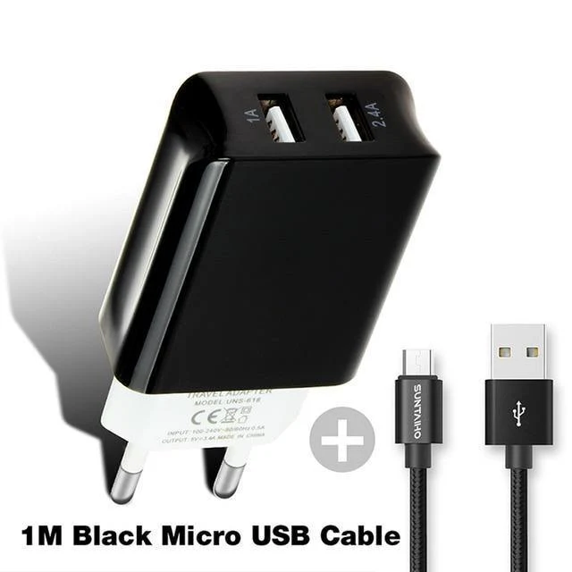 Suntaiho Universal Dual USB Port Ladegerät Reise Wandladegerät Adapter Smart Handy Ladegerät für iPhone/Samsung/Xiaomi/iPad