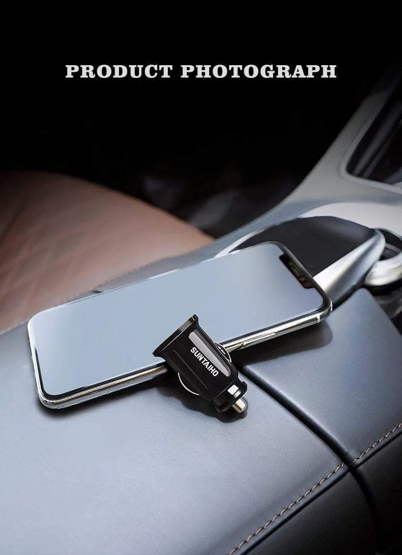 Suntaiho Dual USB Autoladegerät Mini Autoladegerät 3.1A Handy Autoladegerät Adapter Auto GPS Samrtphone für iPhone Xiaomi Huawei