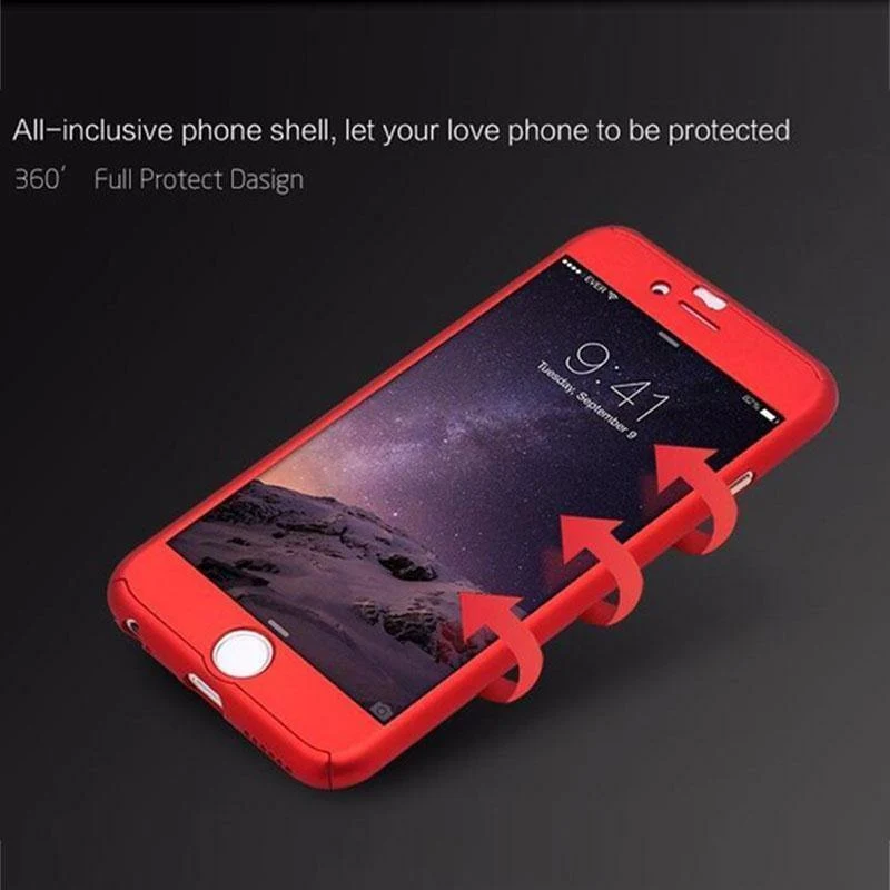 360 Degree für iPhone Hartglasgehäuse für iPhone7 Plus