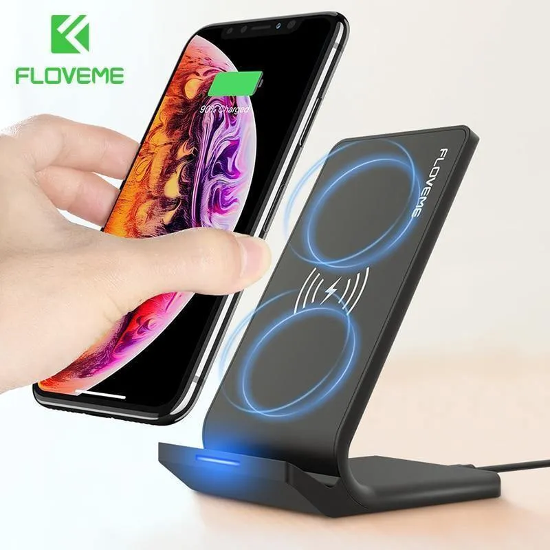 FLOVEME 10W Qi Wireless-Ladegerät für iPhone X XS Max XR 8 Plus USB Wireless Charging für Samsung S8 S10 S9 Note9 Aufladen für Telefon