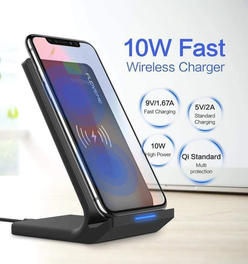 FLOVEME 10W Qi Wireless-Ladegerät für iPhone X XS Max XR 8 Plus USB Wireless Charging für Samsung S8 S10 S9 Note9 Aufladen für Telefon