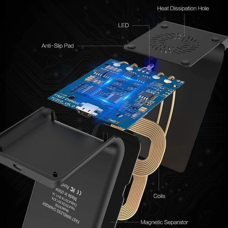 FLOVEME 10W Qi Wireless-Ladegerät für iPhone X XS Max XR 8 Plus USB Wireless Charging für Samsung S8 S10 S9 Note9 Aufladen für Telefon