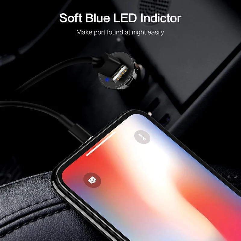 FLOVEME Dual USB Auto Ladegerät Für Xiaomi mi 8 Lenovo z5 Universal 2.4 EINE 5V Auto-Ladegerät Für iPhone 7 7 Plus Telefon Ladegerät Adapter