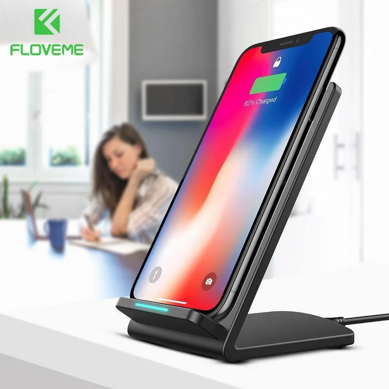 FLOVEME 5V/9V Qi Wireless-Ladegerät für Samsung Galaxy S8 S7 S9 Note 8 für iPhone X 8 8 Plus Google Nexus 4/5 Schnellladestation