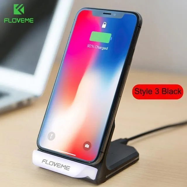 FLOVEME 5V/9V Qi Wireless-Ladegerät für Samsung Galaxy S8 S7 S9 Note 8 für iPhone X 8 8 Plus Google Nexus 4/5 Schnellladestation