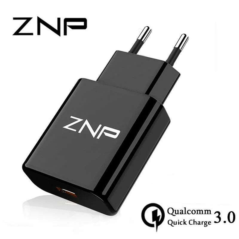 ZNP QC 3.0 Schnelles USB-Ladegerät USB-Wand-Universal-Ladeadapter Handy-Ladegerät für iPhone 8 Tablet-Ladegerät für Samsung S8