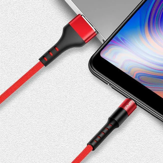 ZNP 1 m Micro-USB-Kabel für Xiaomi Redmi Note 5 Pro 4 LG, reversibles Micro-USB-Lade-/Datenkabel für Samsung S7-Mobiltelefon