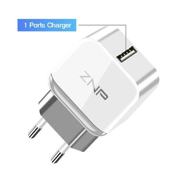 ZNP Dual 2 USB-Ladegerät für Honor 10 9 lite Handy EU-Ladestecker Reise-Wandladegerät-Adapter für One Plus 6 5T 5 Ladegerät