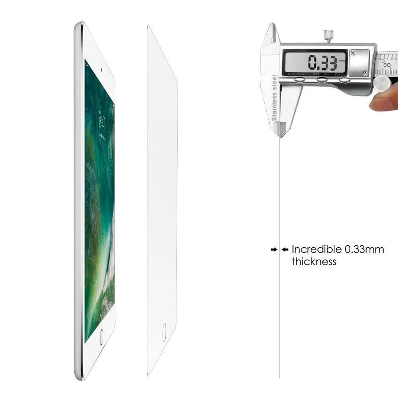 AMZER Kristal Displayschutzfolie aus gehärtetem Glas für Apple iPad Pro 10.5