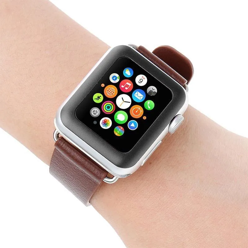 42 mm TPU-Schutzhülle aus gehärtetem Glas für die Apple Watch-Serie