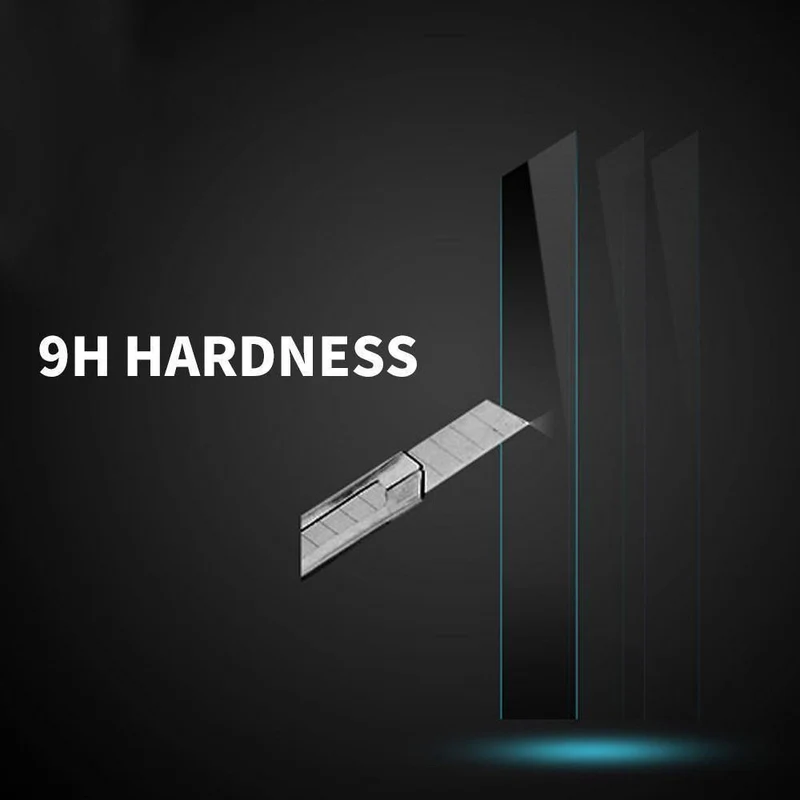 Schild aus gehärtetem Glas Premium 150 x 90 mm, Härte 9H für Auto-GPS-Schutz