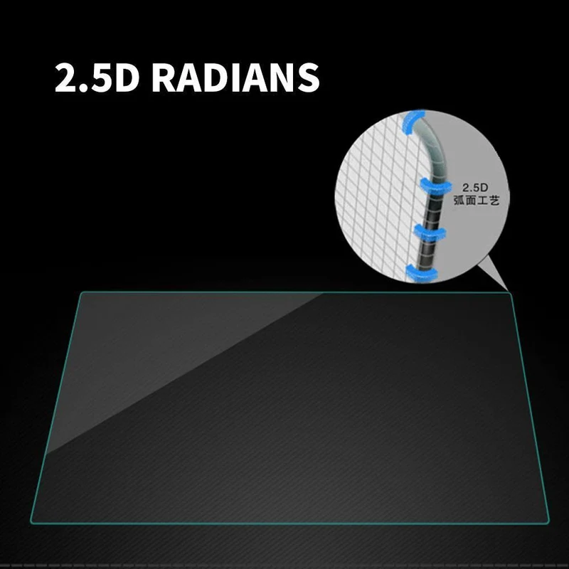 Schild aus gehärtetem Glas Premium 150 x 90 mm, Härte 9H für Auto-GPS-Schutz