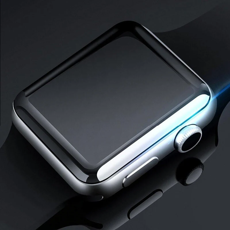 3D 0.26 mm Displayschutzfolie aus gehärtetem Glas für Apple Watch für iWatch
