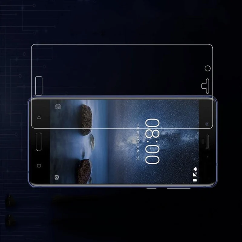 Glas für Nokia 8 Bildschirm gehärtet