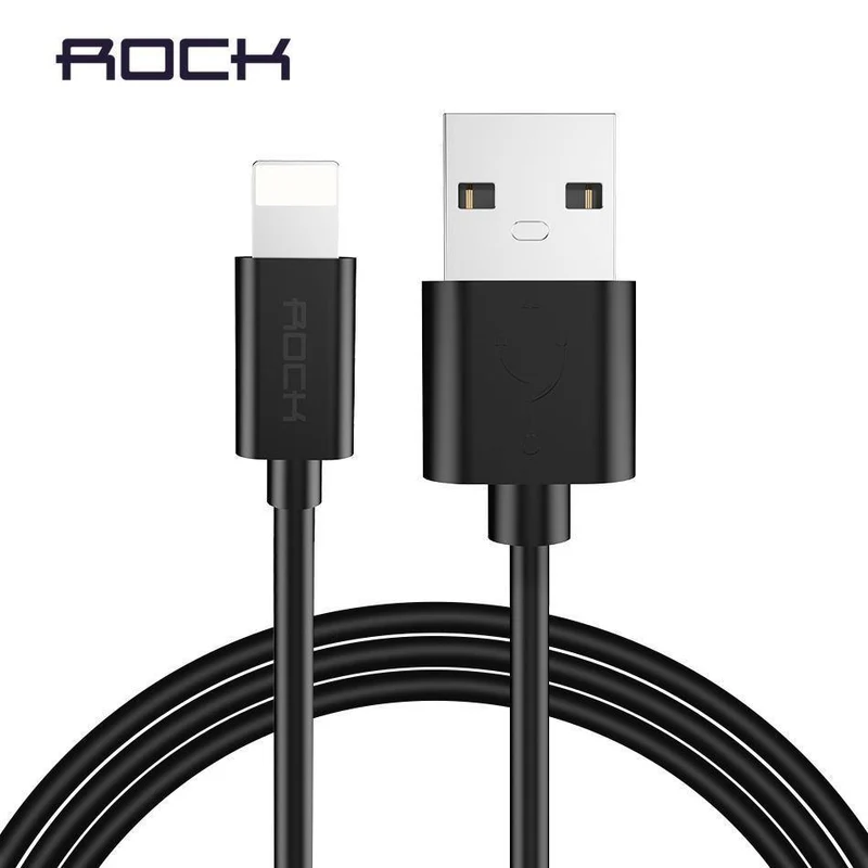 ROCK Handy-USB-Kabel für iPhone 2.4A Schneller Ladekabel für iPhone Ladekabel Datensynchronisationskabel für iPhone X iPad Mini mehr