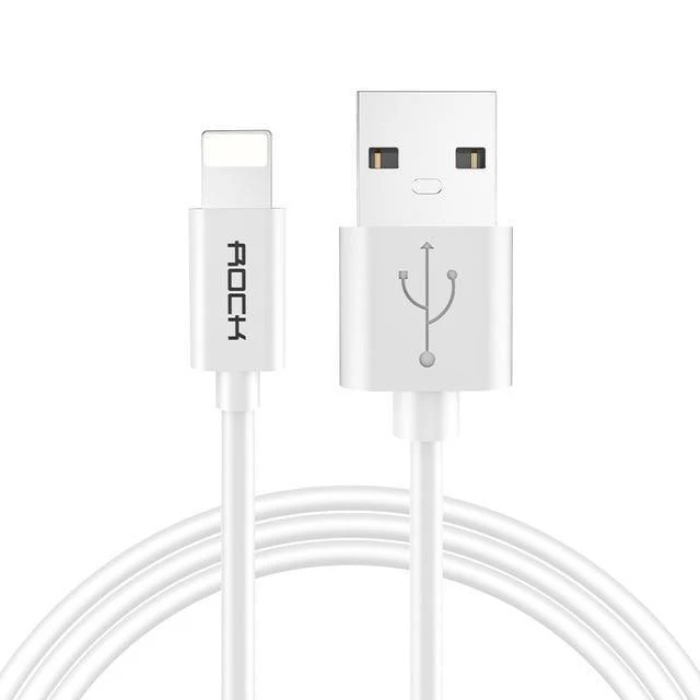 ROCK Handy-USB-Kabel für iPhone 2.4A Schneller Ladekabel für iPhone Ladekabel Datensynchronisationskabel für iPhone X iPad Mini mehr