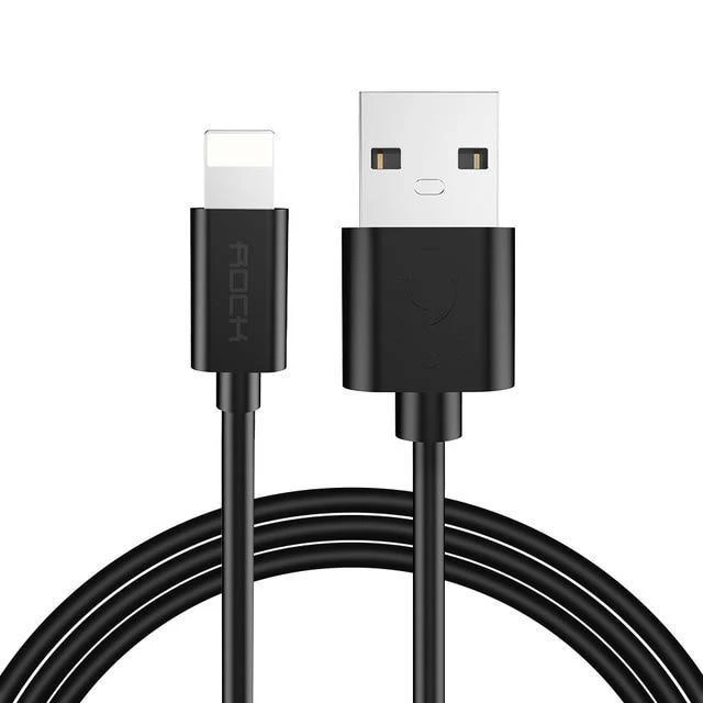 ROCK Handy-USB-Kabel für iPhone 2.4A Schneller Ladekabel für iPhone Ladekabel Datensynchronisationskabel für iPhone X iPad Mini mehr