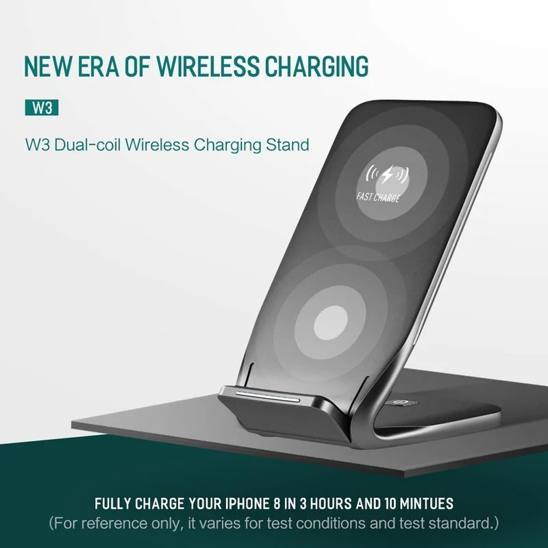 Qi Wireless-Ladegerät für iPhone X 8 plus, ROCK Fast Charging Docking Wireless-Ladegerät für Samsung Note 8 S8 Plus S7 S6 Edge-Telefon