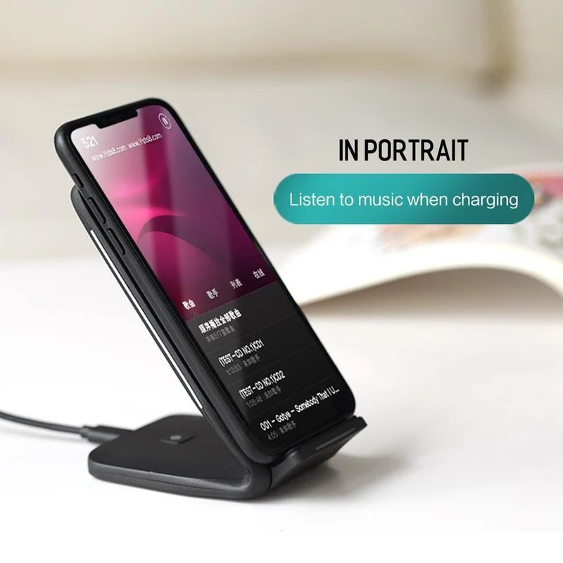 Qi Wireless-Ladegerät für iPhone X 8 plus, ROCK Fast Charging Docking Wireless-Ladegerät für Samsung Note 8 S8 Plus S7 S6 Edge-Telefon