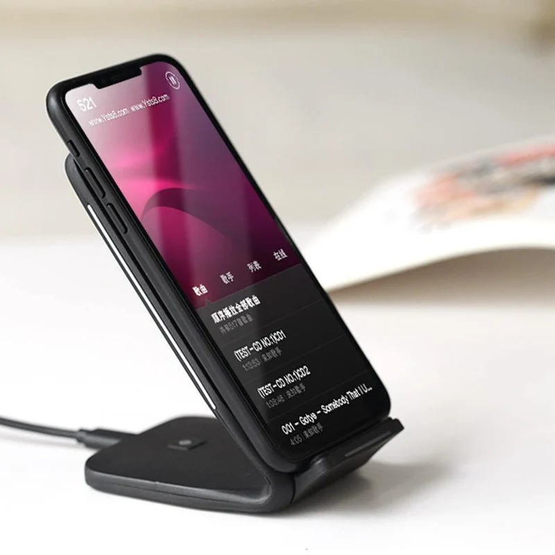 Qi Wireless-Ladegerät für iPhone X 8 plus, ROCK Fast Charging Docking Wireless-Ladegerät für Samsung Note 8 S8 Plus S7 S6 Edge-Telefon