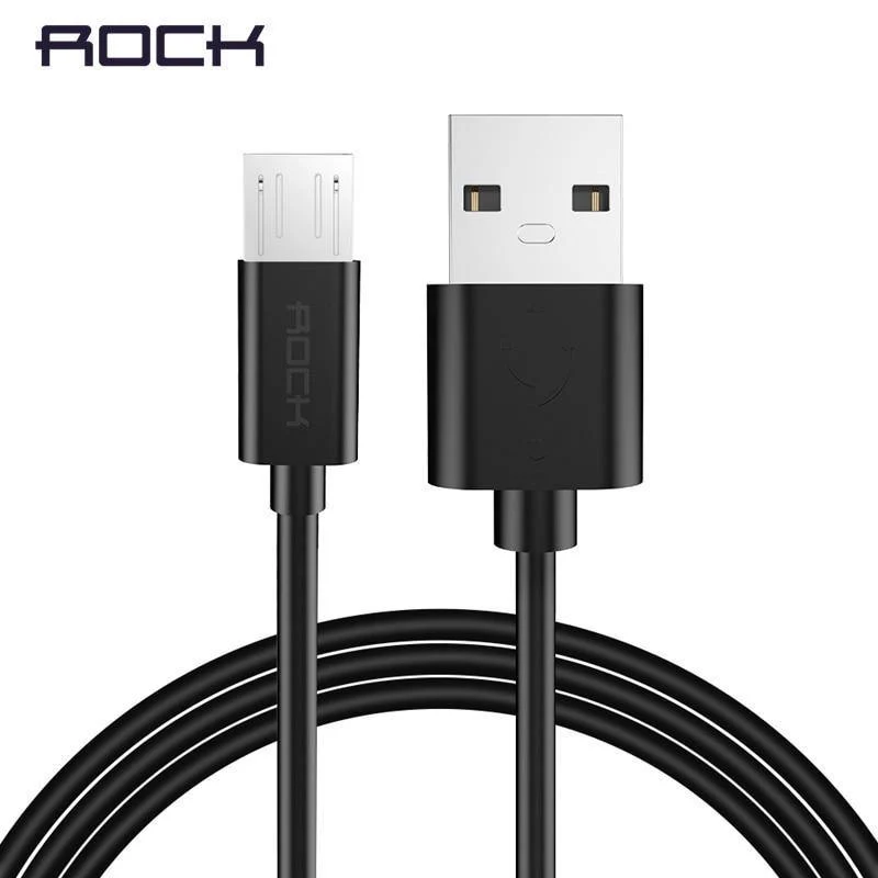 ROCK Micro-USB-Kabel 5V2A Schnellladekabel für Mobiltelefone USB-Ladekabel für SamSung Xiaomi Huawei Android Sync-Datumskabel