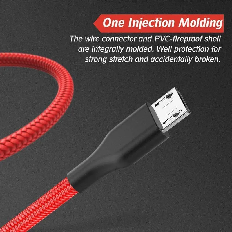 Rock USB-Kabel für iPhone X XS, schnelles Aufladen, Micro-Kabel für Samsung, Typ C, Datensynchronisierungskabel für Huawei, Xiaomi, Telefon-Ladekabel