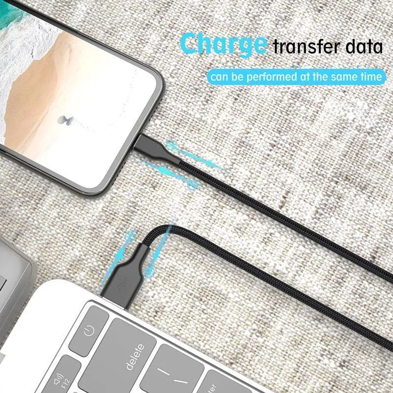 ROCK USB-Kabel für iPhone 5 5S 6 6S 7 8 Plus XS MAX XR X USB-Ladedaten-Synchronisierungskabel für iPad iOS Handy-Ladekabel