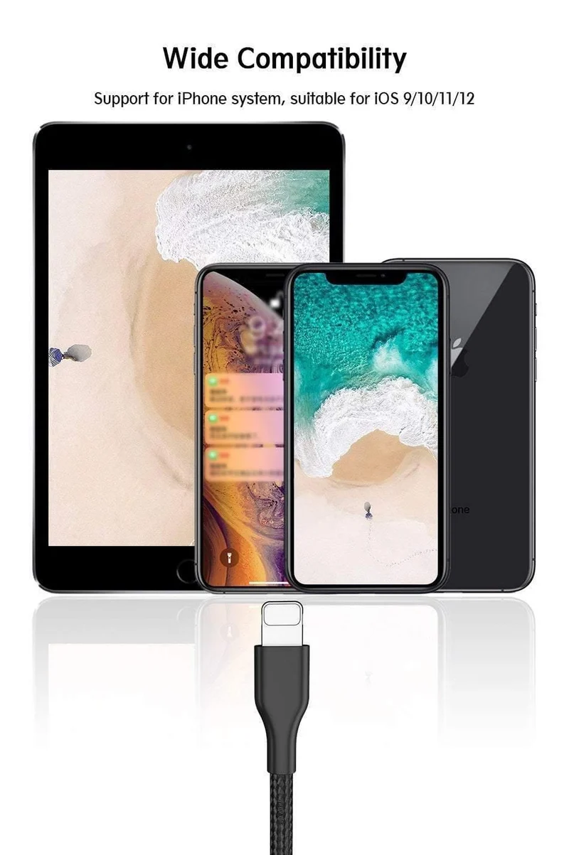 ROCK USB-Kabel für iPhone 5 5S 6 6S 7 8 Plus XS MAX XR X USB-Ladedaten-Synchronisierungskabel für iPad iOS Handy-Ladekabel