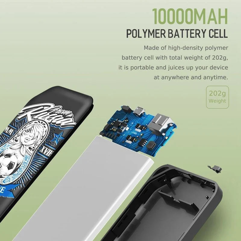 Ausverkauf ROCK Portable10000 mAh Power Bank Externer Akku für Handy Power Ladegerät für iPhone Xiaomi Samsung