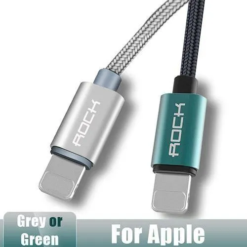 ROCK USB-Kabel für iPhone-Kabel 2018 XS MAX XR X 8 7 6 Plus 6S 5S plus iPad mini Schnellladekabel Handy-Ladekabel