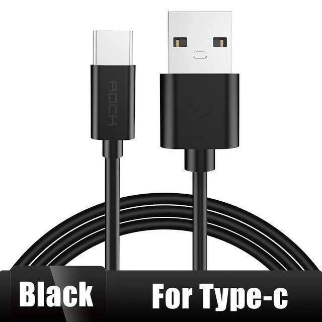 ROCK Handy-USB-Kabel für iPhone X Schnelleres Ladekabel Micro-USB-Kabel für Huawei Xiaomi USB-C-Datensynchronisierungskabel für SamSung