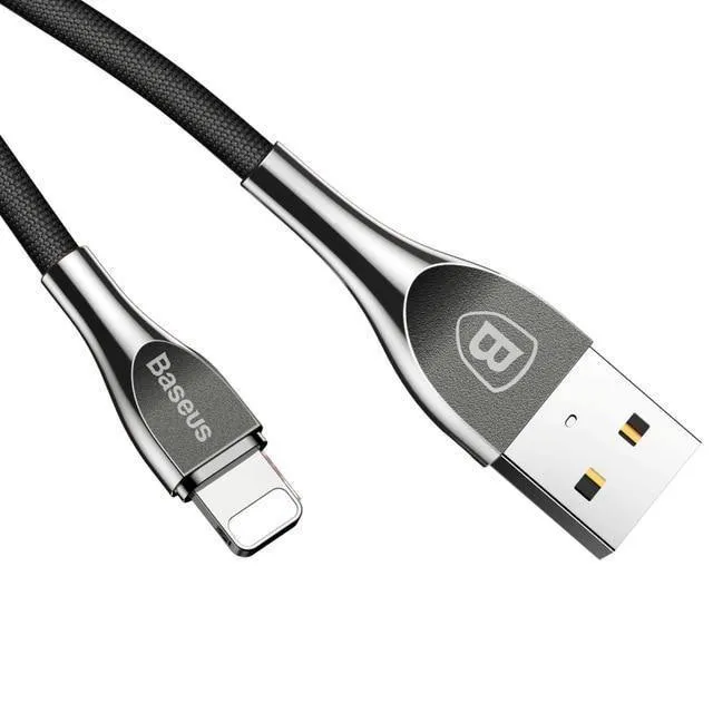Baseus Zinklegierung USB-Kabel 2A Schnelles Datenladekabel für iPhone XS Max XR X 8 7 6 6s 5 5s se iPad Handykabel