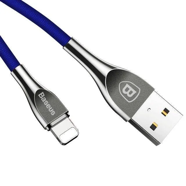 Baseus Zinklegierung USB-Kabel 2A Schnelles Datenladekabel für iPhone XS Max XR X 8 7 6 6s 5 5s se iPad Handykabel