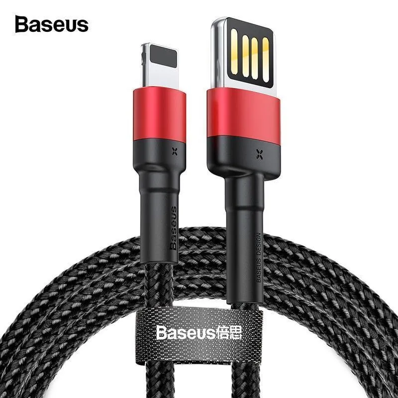 Baseus USB-Kabel für iPhone XS Max XR X 8 7 6 6s Plus 5 5S SE iPad Pro 2.4A Schnelllade-Ladegerät Datenkabel Handykabel