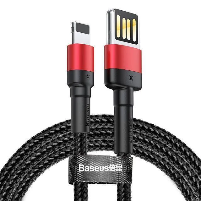 Baseus USB-Kabel für iPhone XS Max XR X 8 7 6 6s Plus 5 5S SE iPad Pro 2.4A Schnelllade-Ladegerät Datenkabel Handykabel