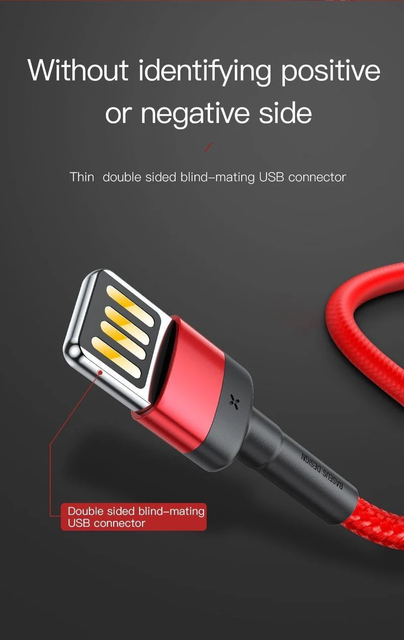 Baseus USB-Kabel für iPhone XS Max XR X 8 7 6 6s Plus 5 5S SE iPad Pro 2.4A Schnelllade-Ladegerät Datenkabel Handykabel