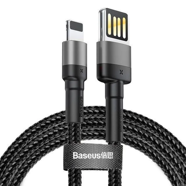 Baseus USB-Kabel für iPhone XS Max XR X 8 7 6 6s Plus 5 5S SE iPad Pro 2.4A Schnelllade-Ladegerät Datenkabel Handykabel