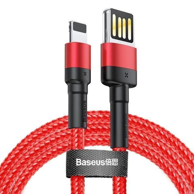 Baseus USB-Kabel für iPhone XS Max XR X 8 7 6 6s Plus 5 5S SE iPad Pro 2.4A Schnelllade-Ladegerät Datenkabel Handykabel