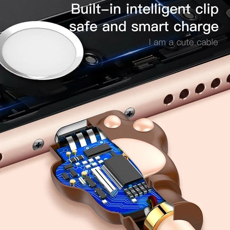 Baseus Cute Bear USB-Kabel für iPhone X 8 7 6 6s Plus 5 5s Handykabel Schnelles Datensynchronisierungs-Ladekabel für iPhone-Ladekabel