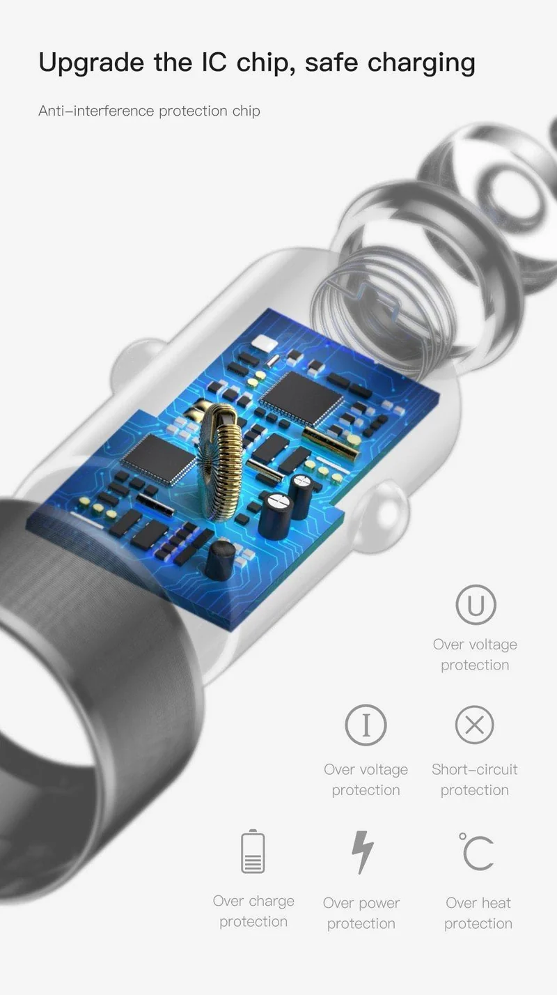 Baseus 36w USB-Autoladegerät Quick Charge 3.0 QC QC3.0 Typ C PD Schnellladegerät für das Auto für iPhone Samsung Xiaomi Mobiltelefon