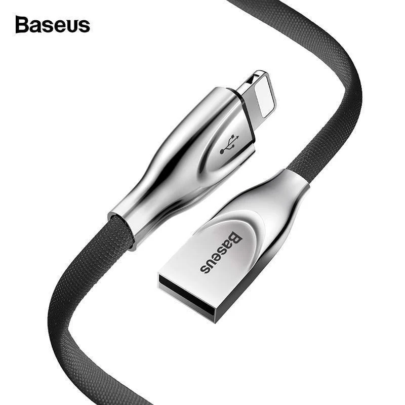 Baseus Zinklegierung USB-Kabel für iPhone Xs Max Xr X 8 7 6 6s Plus 5 5s se Handykabel Schnelles Datenladekabel