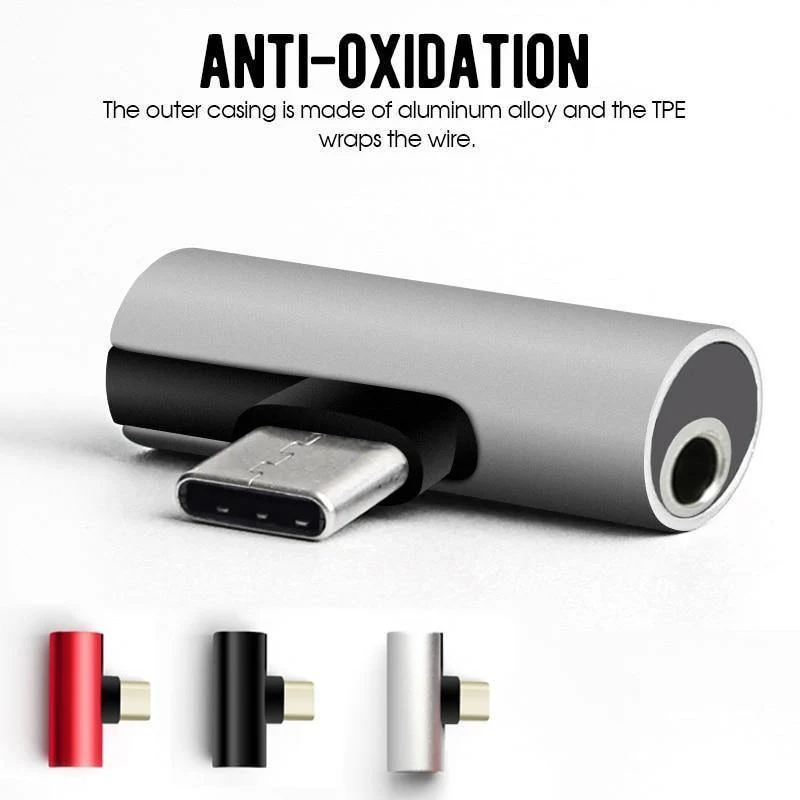 Typ C zu 3.5MM Adapter Handy Kopfhörer Audio Adapter für Xiaomi für Android USB-C Kopfhörer Splitter Konverter Adapter