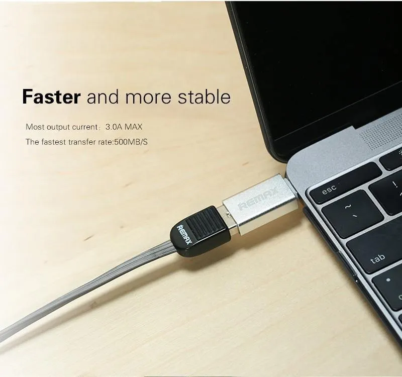 REMAX Mobiltelefonadapter OTG TYPE-C auf USB-Adapter Mini-Anschluss Schnellladung für U-Disk auf Typ C auf USB 2.0/3.0/3.1