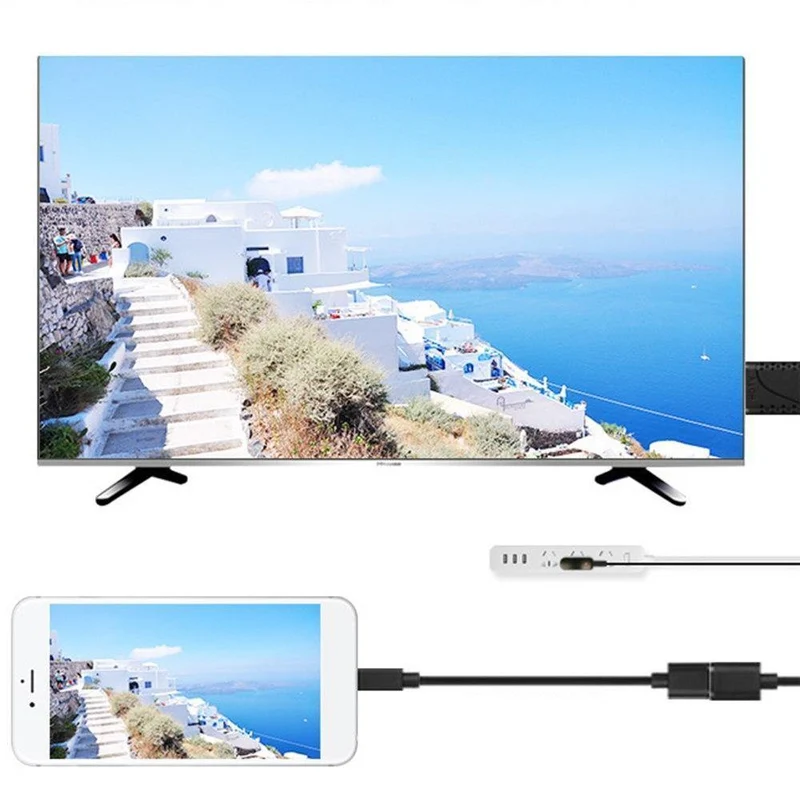 1080P HDMI zu USB Buchse/Stecker Konverter Adapter Kabel Kühllöcher für TV HDTV Verbindung Mirror Cast auf iOS Android Phone