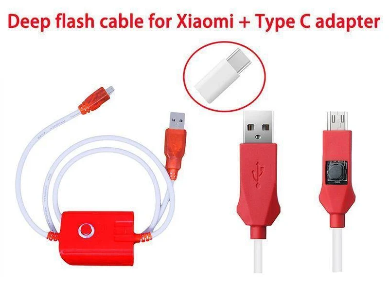 Kostenloser Adapter + Deep-Flash-Kabel für Xiaomi Redmi-Telefon. Offener Port 9008. Unterstützt alle BL-Schlösser. EDL-Kabel + Track-Nr.