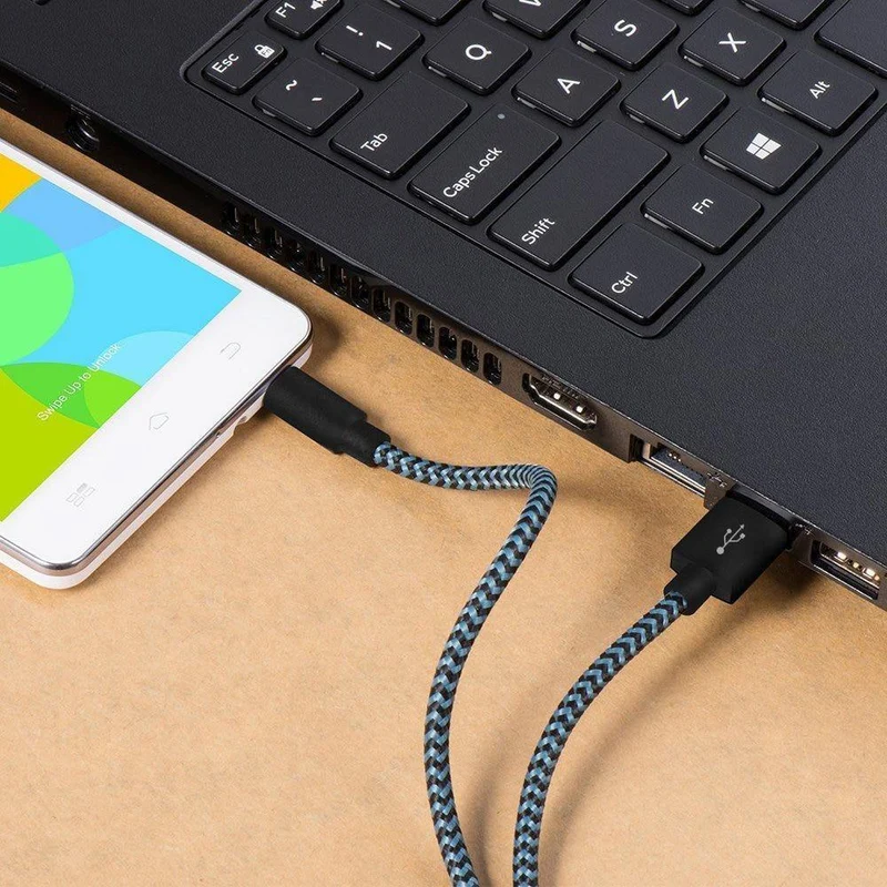[3er-Pack] Micro-USB-Kabel, 2.4 A, Schnellladekabel, Suntaiho, Nylongeflecht, USB-Kabel, Datenladekabel für Samsung, LG, Android-Telefon