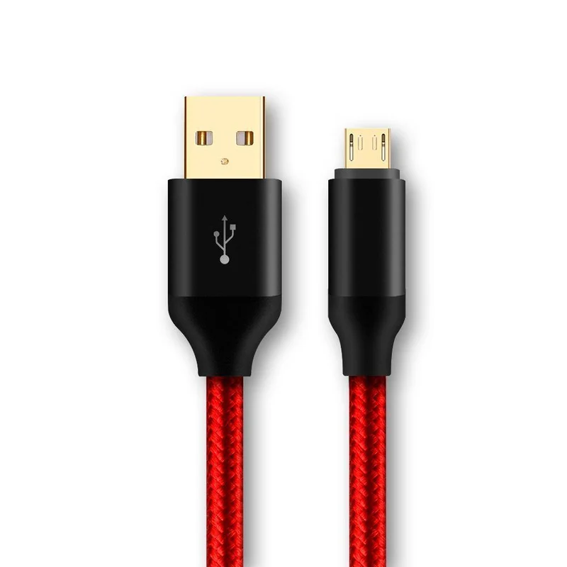 Suntaiho [3er-Pack] 5 V 2.5 A Micro-USB-Kabel für Samsung Xiaomi, geflochtenes schnelles USB-Lade- und Datenkabel, USB-Ladekabel für Mobiltelefone