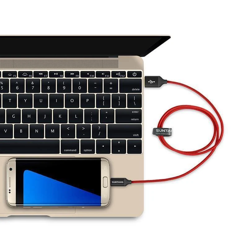 Micro-USB-Kabel für Samsung Galaxy Suntaiho 5V2.5A Metall-Nylon-Geflechtkabel USB-Lade-Sync-Datenkabel für Xiaomi Sony-Telefone